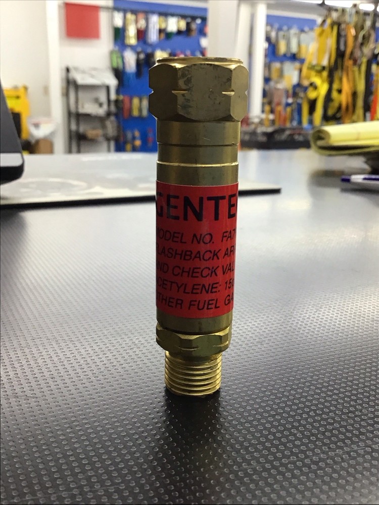 Gentec Flashback Arrestor, Flashback Arrestor Regulator Bushing Adapter, FA7RF