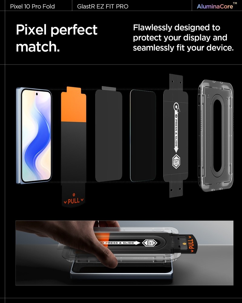 For Pixel 10 Pro Fold | Spigen GLAStR EZ Fit Pro Screen Protector