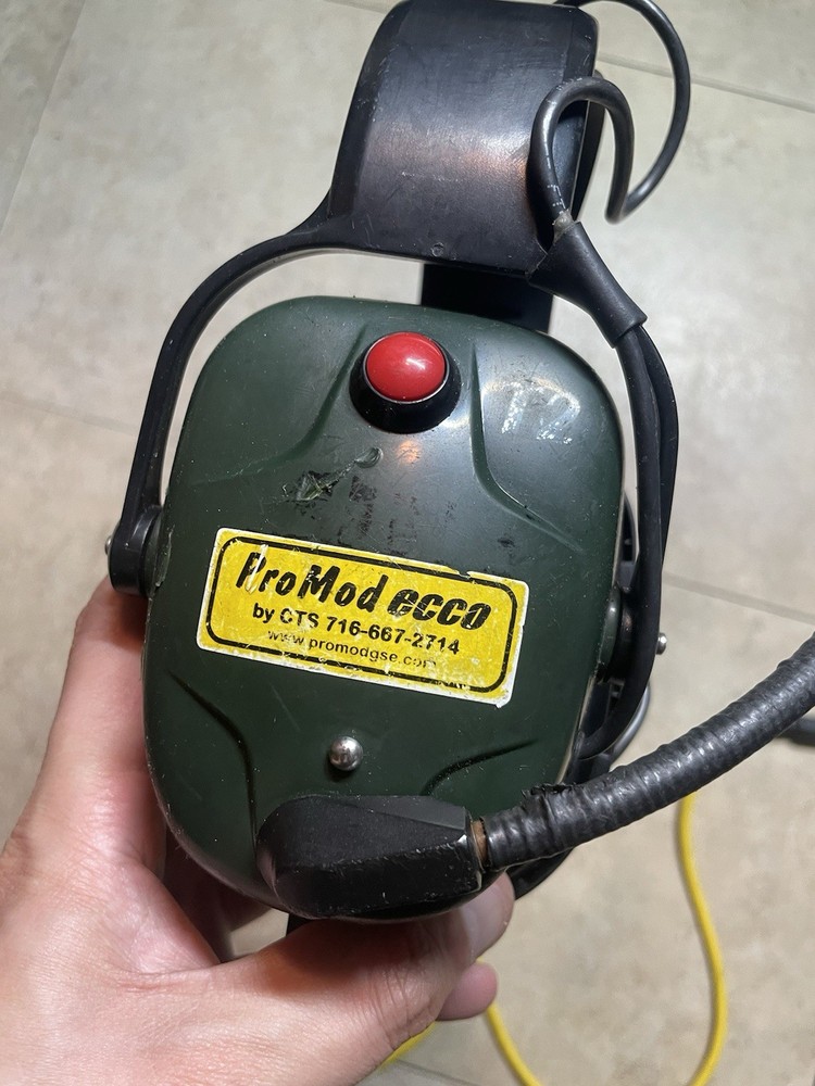 Promod Ecco CTS Aviation Headset Untested For Parts