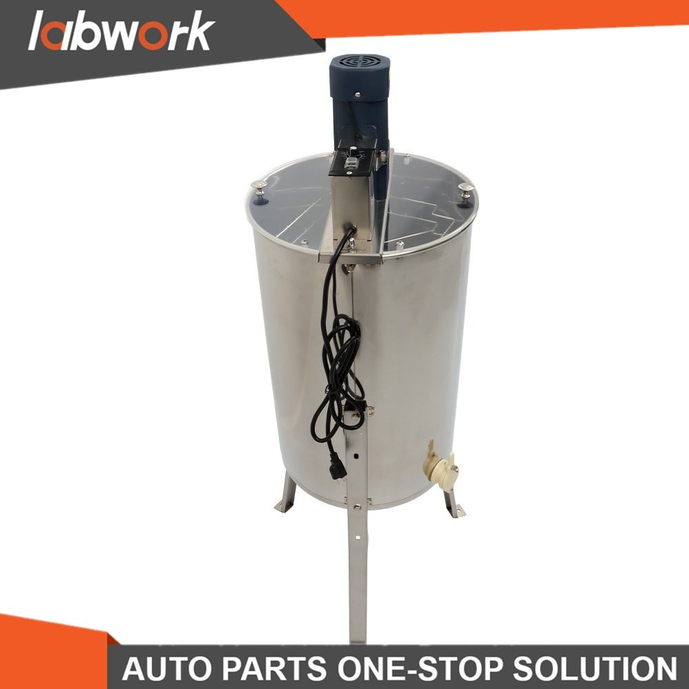 Labwork Electric Honey Extractor Stainless Steel 2/4 Frames Power Beekeeping US