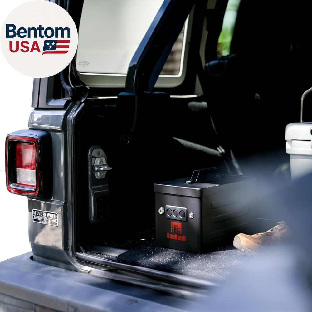 Range Vault Portable Pistol Safe with Electronic Lock, Solid Steel Construction,