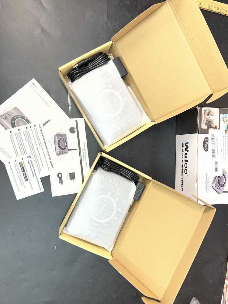 Wuloo S600-P2 Wireless Intercom 2 Pack Full Duplex 1 Mile Range