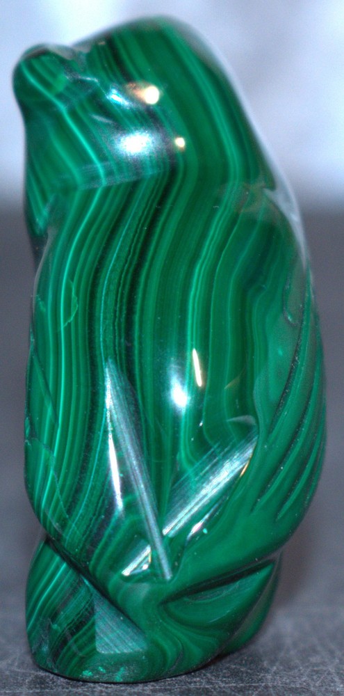 Faceless Malachite Owl 2.02"/108 Grams