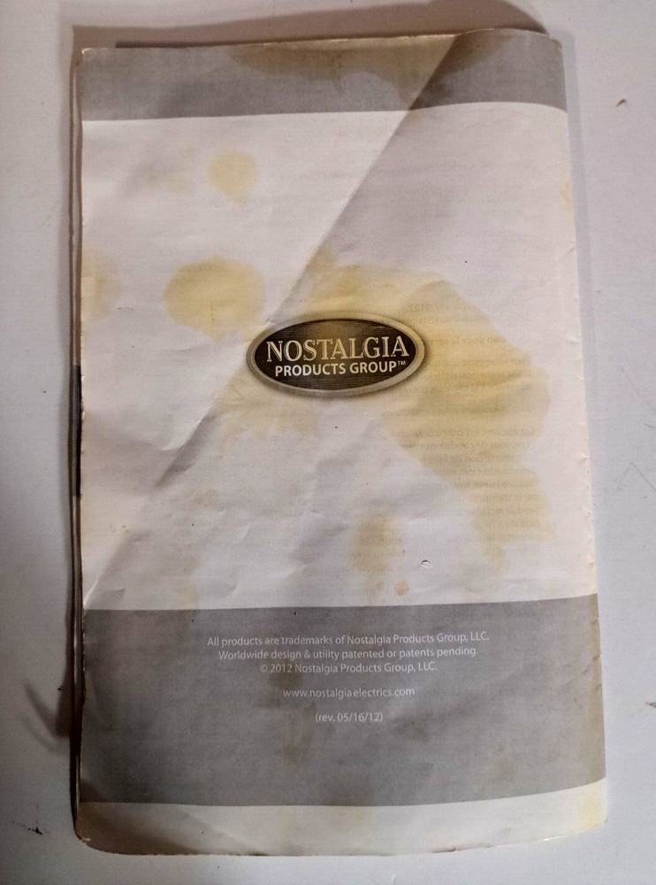 Nostalgia Electronics Electric Dog Biscuit Maker Kit Storage Tin TESTED