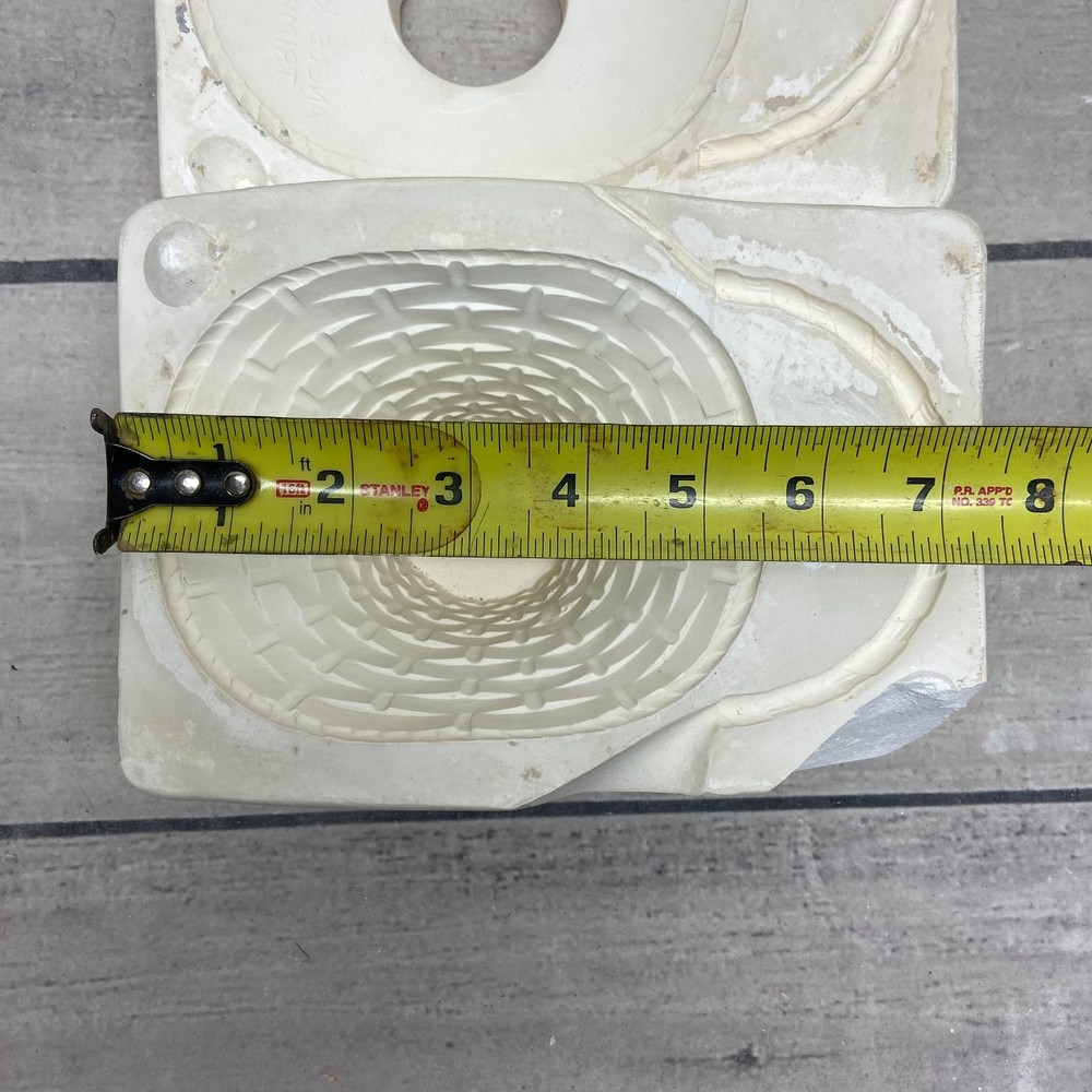 Vintage 1962 Duncan Ceramic Casting Mold Basket with Handle #38