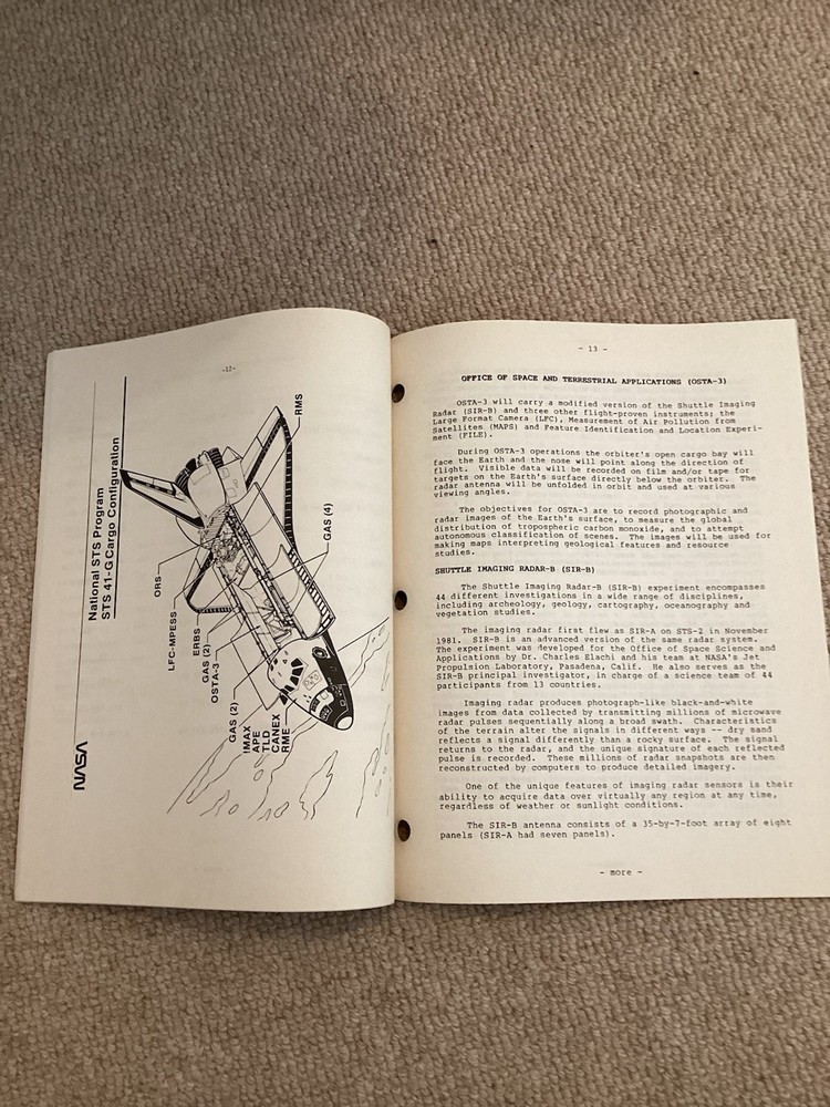 Space Shuttle Mission 41-G Press Kit October 1984