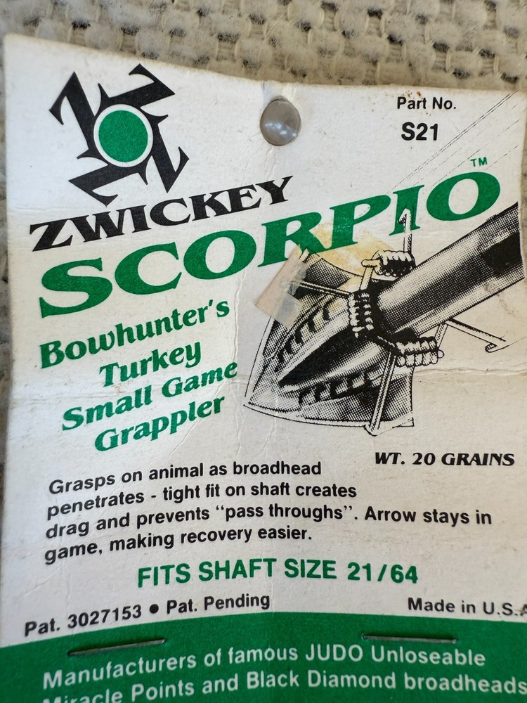 Zwickey Judo and other Small Game Archery Points