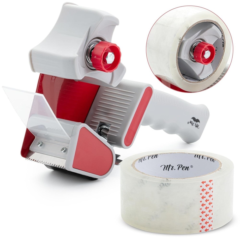 4-Pack Clear Packing Tape Dispenser Gun