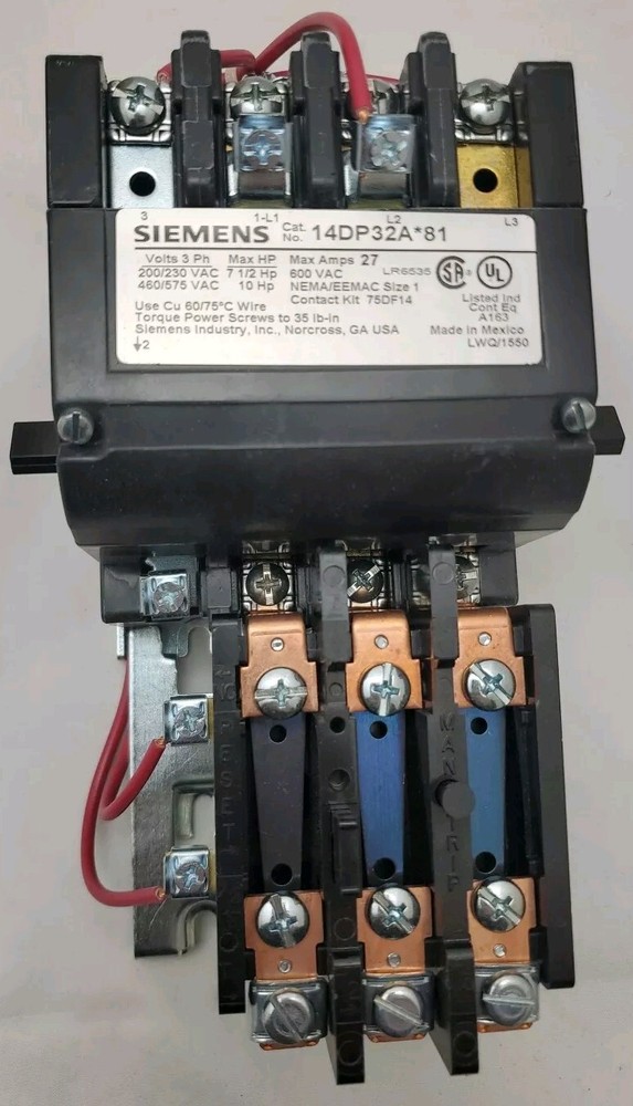 SIEMENS 14DP32AA81 Motor Starter