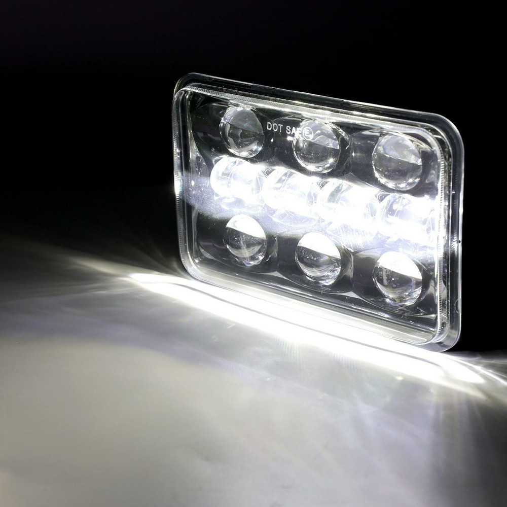 4x6" LED Headlight High Low Beam Sealed Beam Replacement Light for Trucks