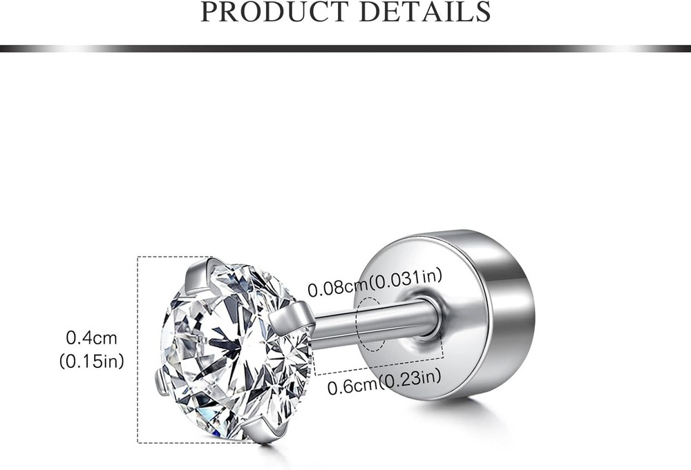 AVYRING Ear Piercing Kit - 2 Pcs Self Ear Piercing Gun with Earring Stud Hypoall