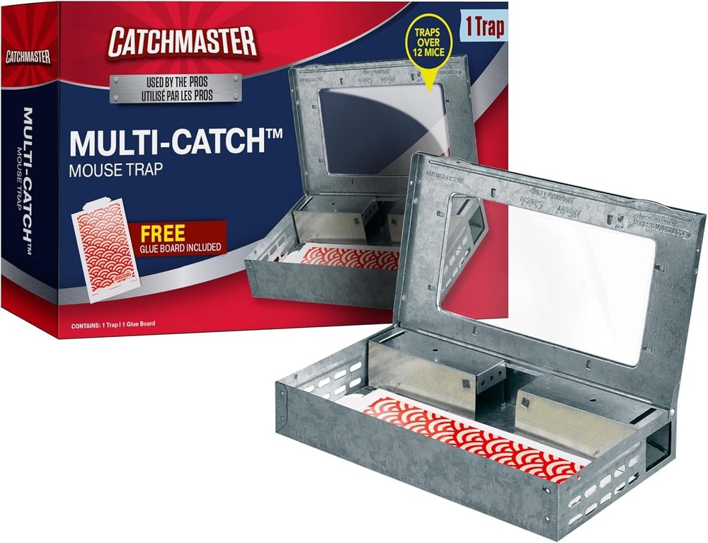 Catchmaster Pro Series Multi-Catch Mouse Trap with Replaceable Glue Board