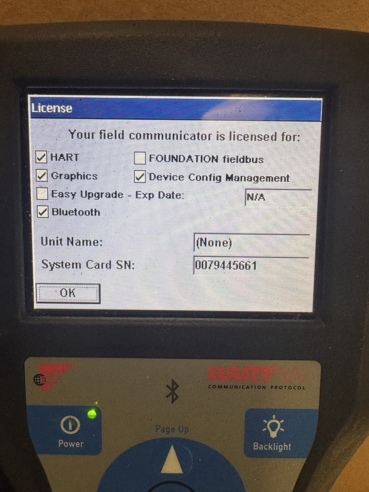 Emerson HART 475 Field Communicator Version 3.9