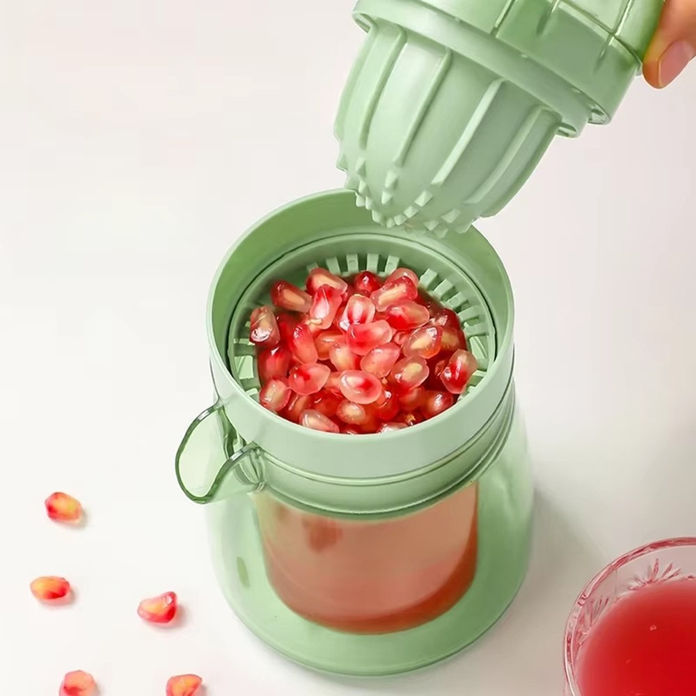 400ml Manual Pomegranate Juicer - Compact Fruit Squeezer for Oranges &