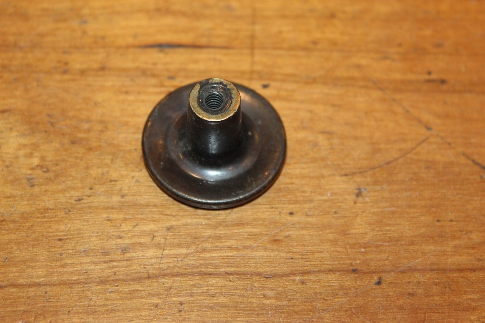 NOS Vintage Small Solid Cast Pot Metal Cabinet Drawer Curio Pull M-4