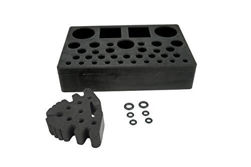 High Density Foam Fly Tying Vise Tool Holder Tool Caddy and Soft Foam Tool Ca...