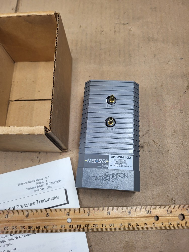 Johnson Controls DP-2641-22 Differential Pressure Transmitter
