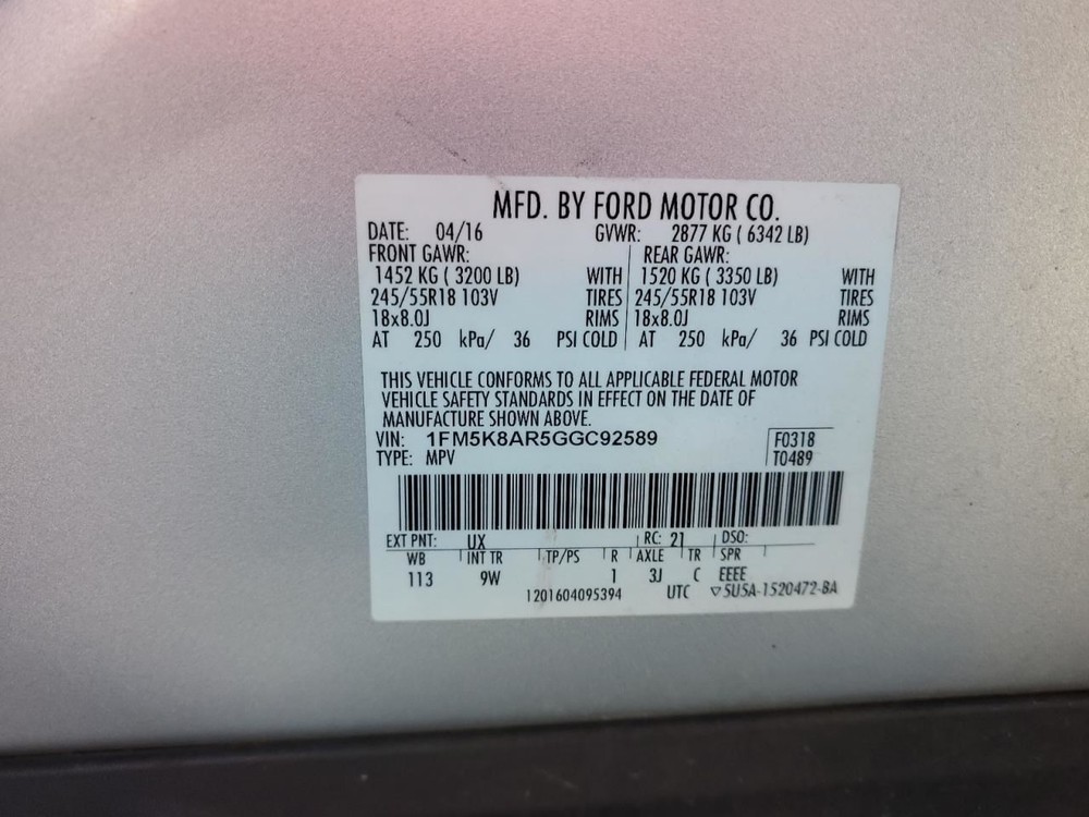 Fuse Box Engine Fits 16 EXPLORER 4866193