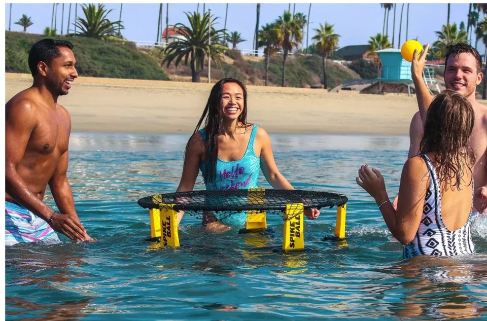 Spikeball Spike N' Splash Bundle Roundnet Set - 20pc Portable Kit with Spikebuoy