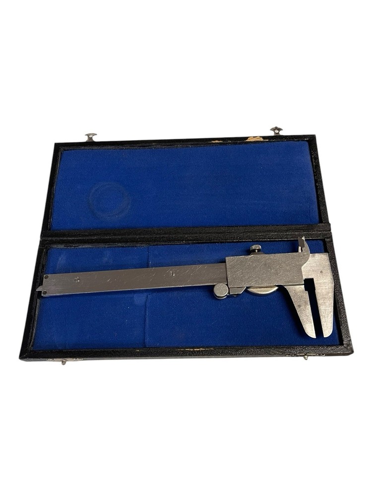 Helio Dial Caliper Precision Tool Silver With Case
