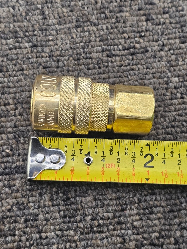 (QTY 3) Milton M Style Coupler, Kwik Change, 2 in. Overall Length