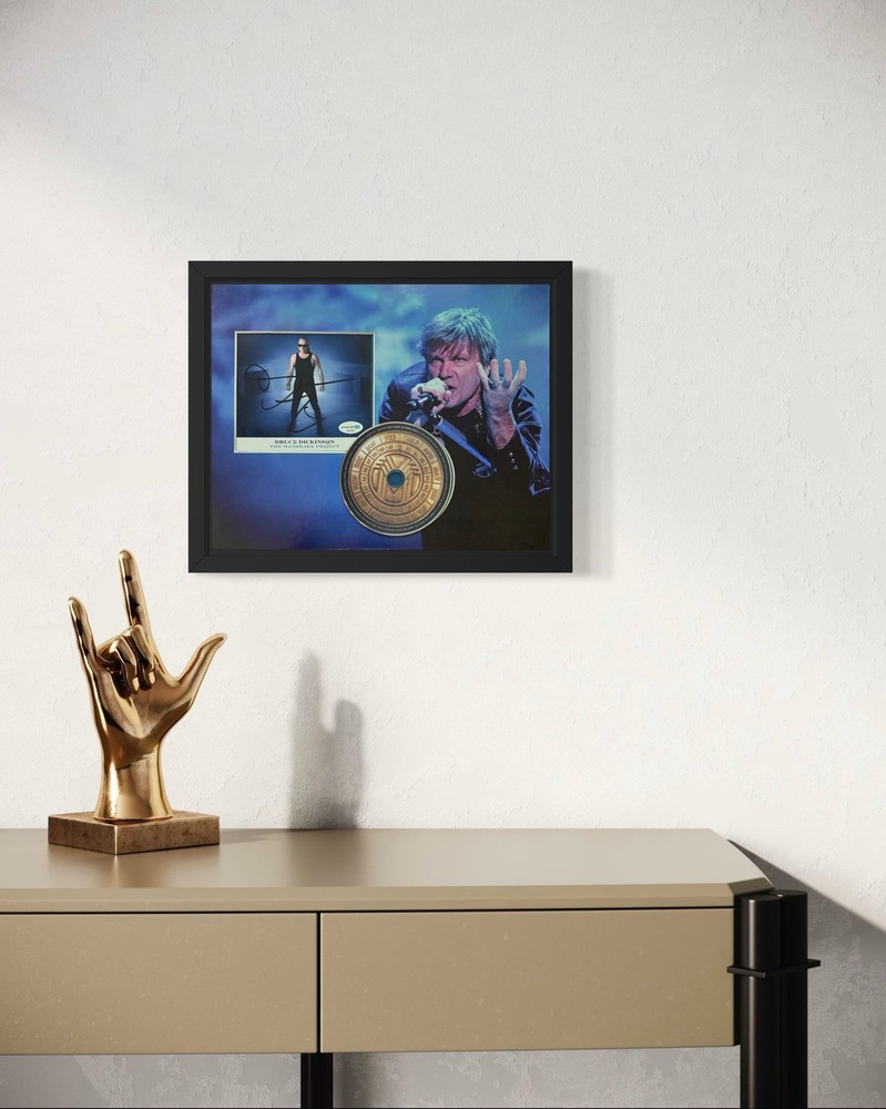 Bruce Dickinson Signed "Mandrake Project" CD Insert 14x11 Framed - ACOA