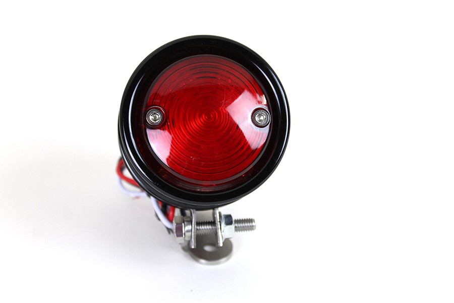 LED Bullet Tail Lamp Assembly Black for Harley-Davidson