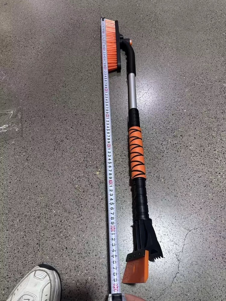 360°Rotating Extendable Snow Brush and Ice Scraper, Telescoping Ice Scraper 35.4