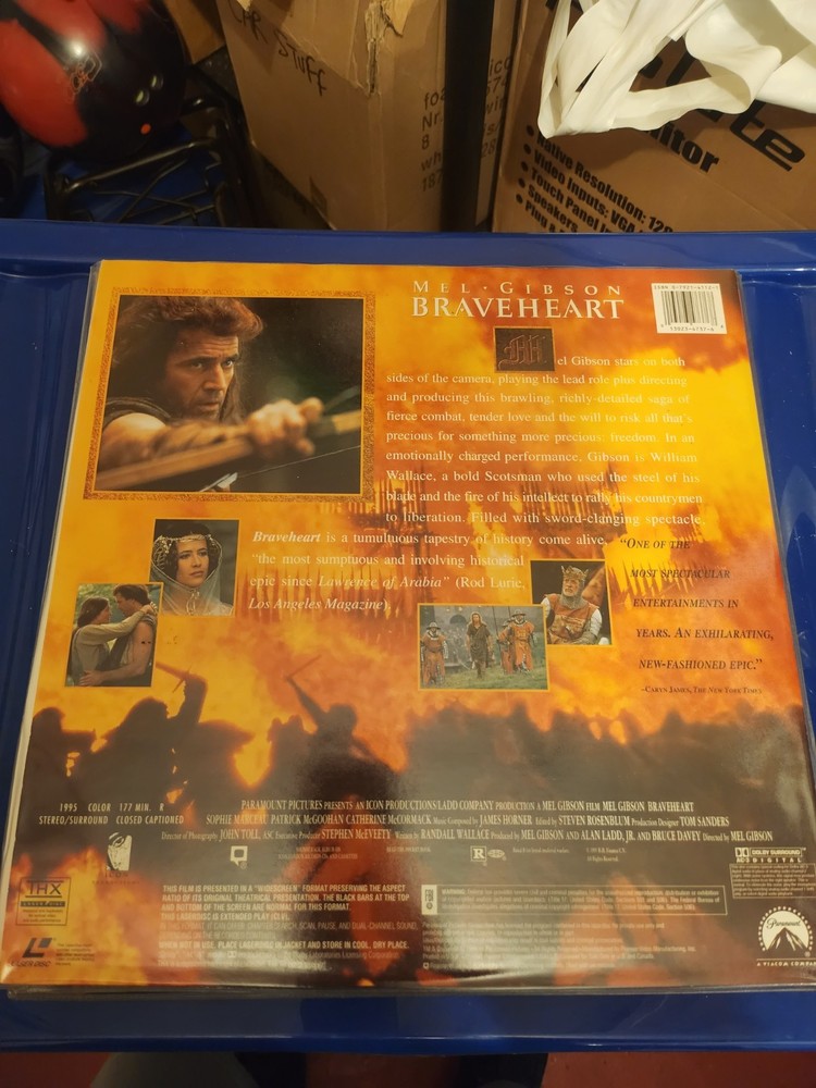 Braveheart Laserdisc