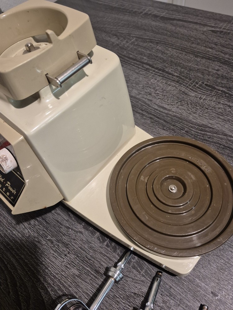 Vintage Oster 12 speed Regency kitchen Center with attachments