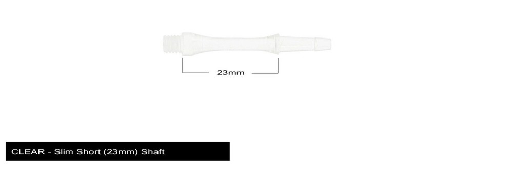 Harrows Clic Slim Short 2ba Dart Shafts - Clear