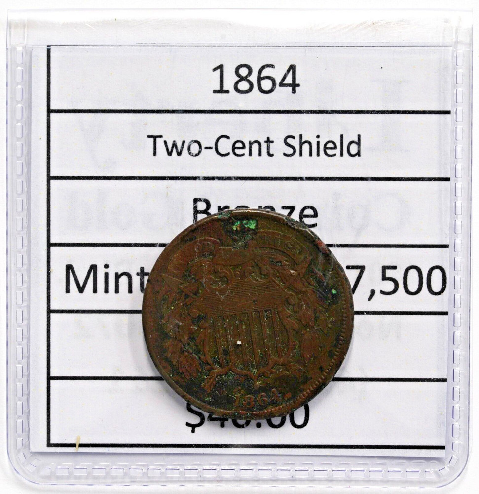 1864 2 Cent Piece