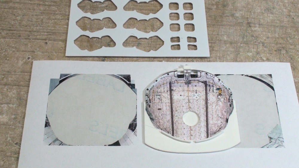 Shuttle Payload Bay Surface Detail Application Sets - 3 scales. two paper types