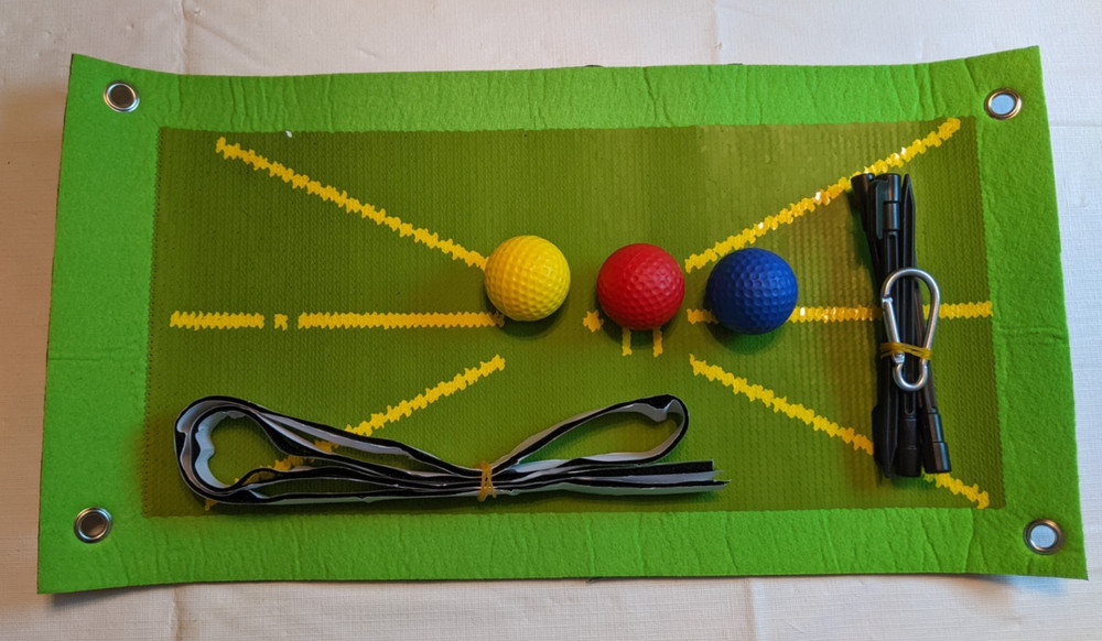 Golf Training Mat That Shows Swing Path