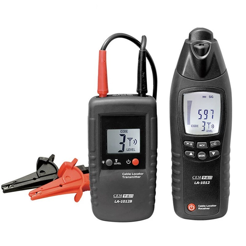 CEM LA-1012 General Cable Locator Tester Receiver with Transmitter Line Tracker