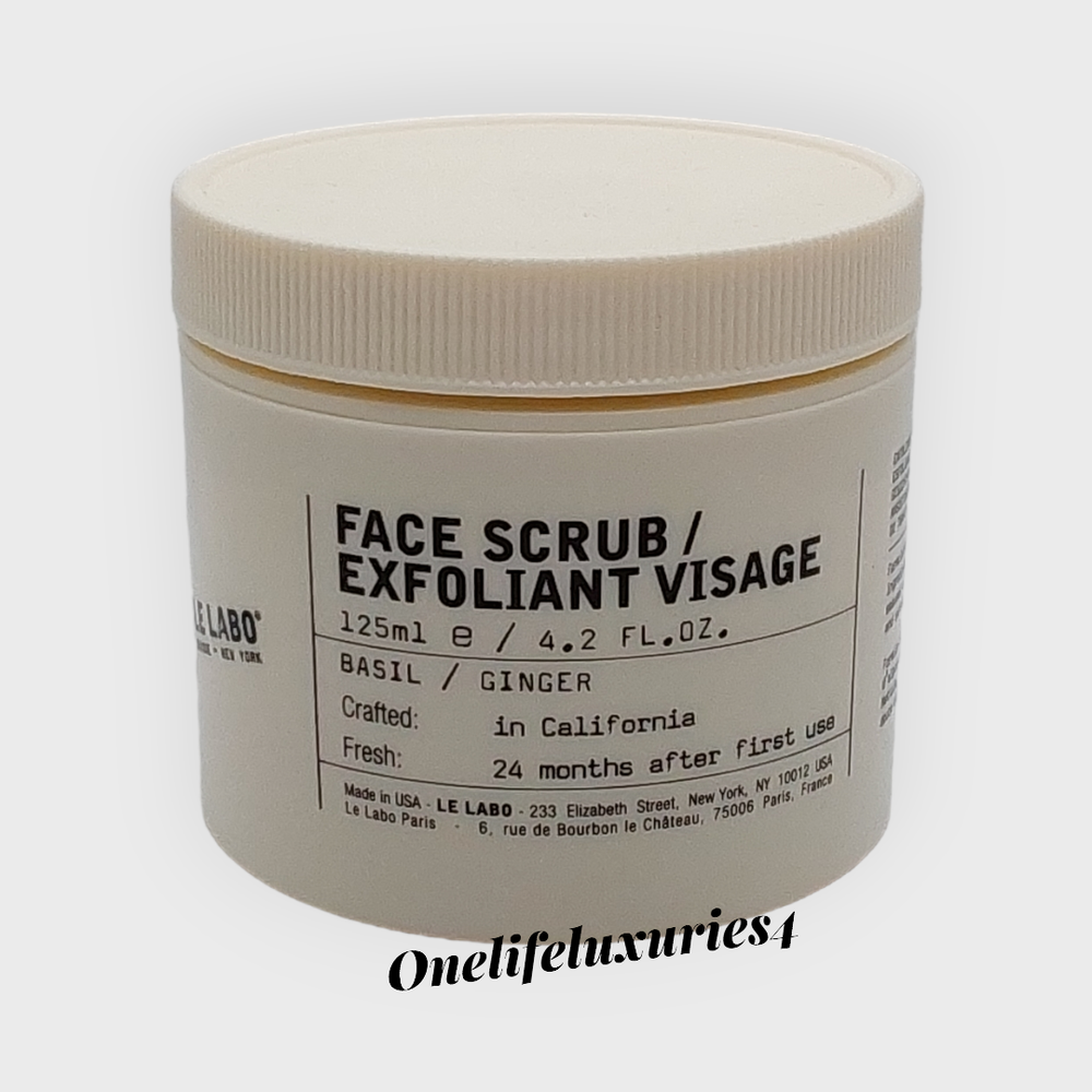 Le Labo Exfoliant Face Scrub Basil / Ginger 4.2 oz NEW