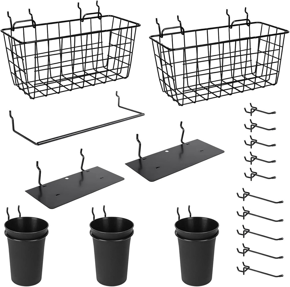 Versatile Pegboard Accessories Set: 18 Techniques for Craft & Tool Organization