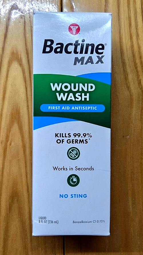 BACTINE MAX WOUND WASH FIRST AID ANTISEPTIC 8oz