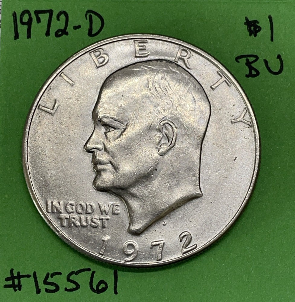 1972 D Eisenhower / Ike Dollar $1 BU Brilliant Uncirculated