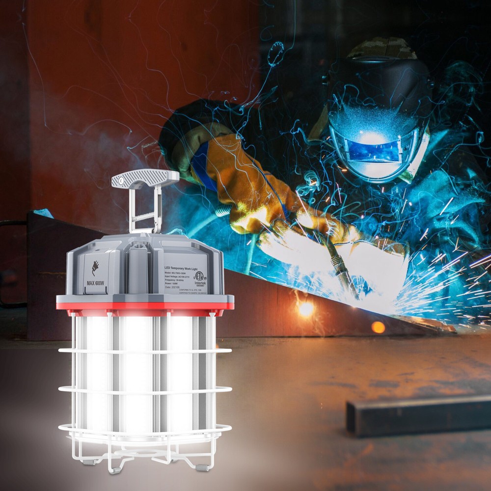 100W LED Temporary Work Light Linkable ETL Listed Construction Job Site Light