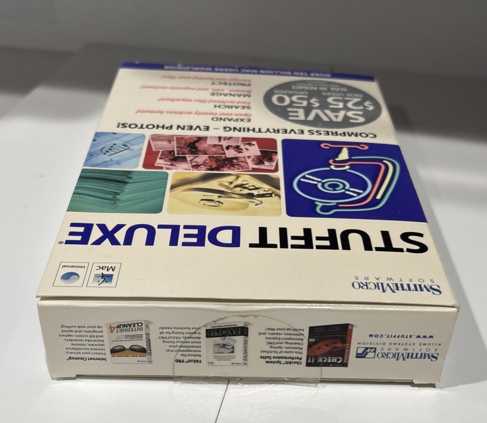 STUFFIT DELUXE Version 11 Vintage Software SmithMicro Mac OS X 10.4 Or Later