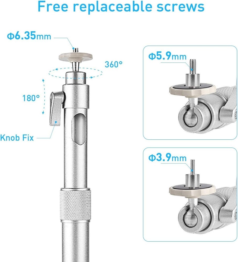 New Universal Projector Ceiling Mount in Silver with Extendable Length and 36...