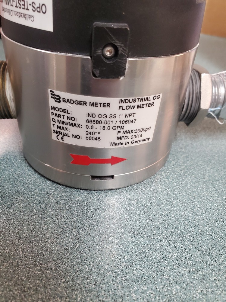 Badger Meter IND-OG-SS 1" NPT