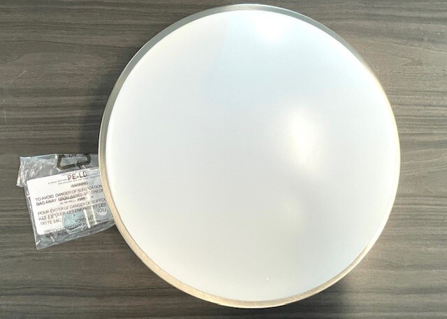 Sunset Light 14" LED Ceiling Mount Flush 24W Satin Nickle Modern Light