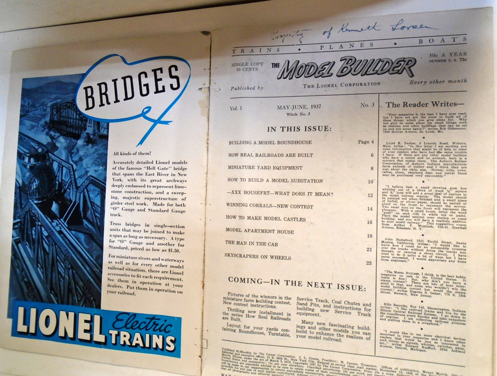 MODEL BUILDER MAGAZINE - MAY - JUNE 1937 - 35 PAGES