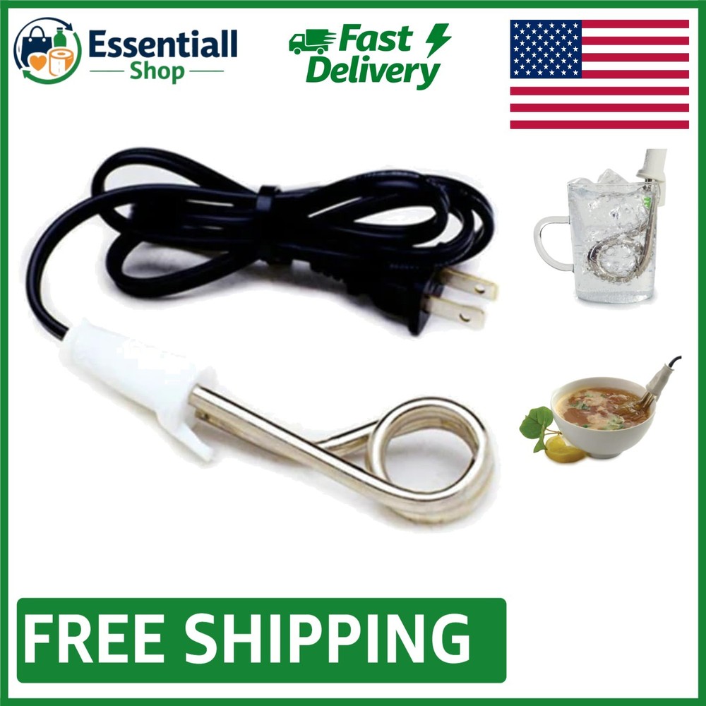 Lightweight 120V Immersion Heater - Quick Boiling for Your Favorite Drinks!