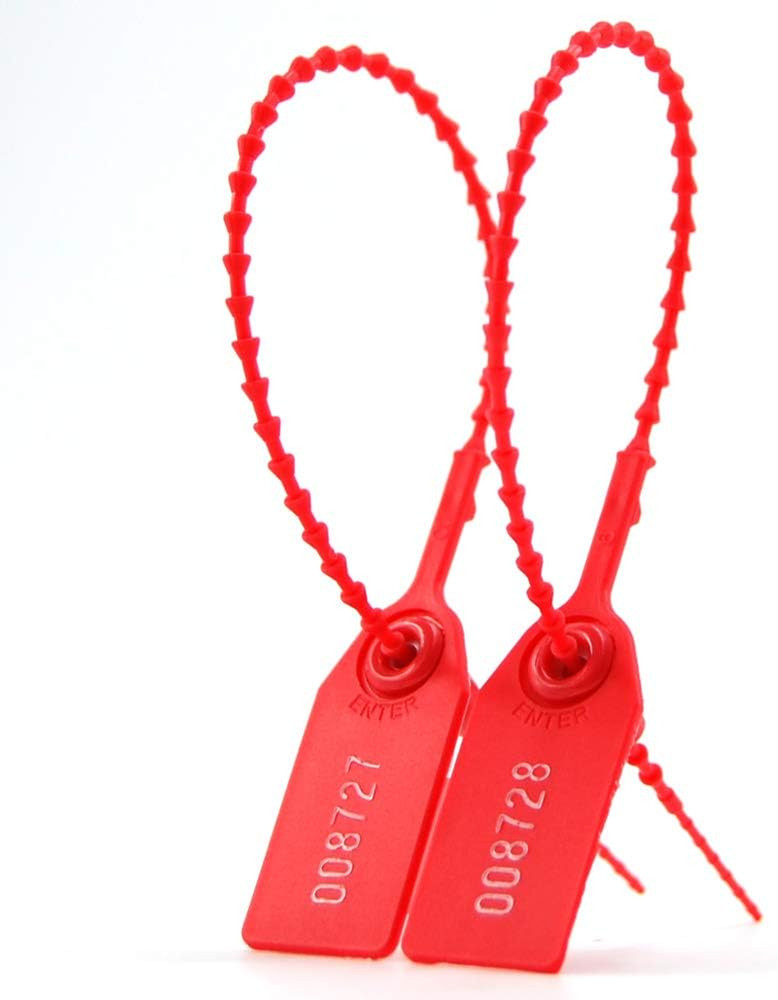 100 Plastic s, Numbered Zip Ties for Fire Extinguisher Pull Tite Security Tags D