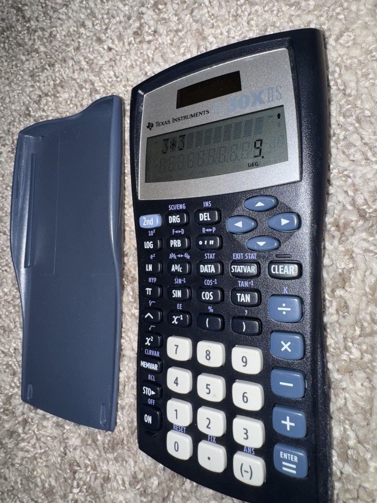 Blue Texas Instruments TI 30X IIS Calculator