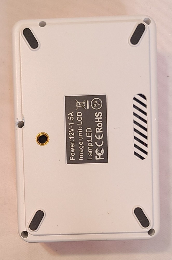 Mini Projector Pink And White No Cords Works Great