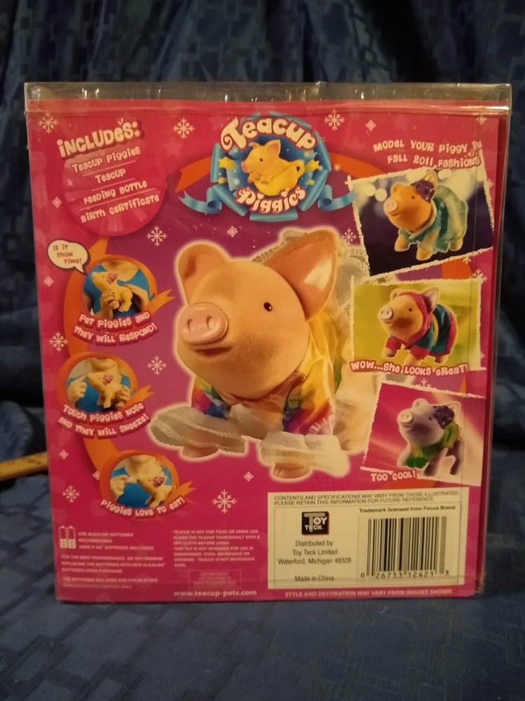 Princess Teacup Piggies Basic Unopened Box Cup Bottle Talking Interactive New